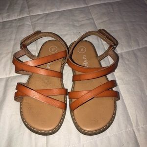 Brown/tan cat & jack sandals